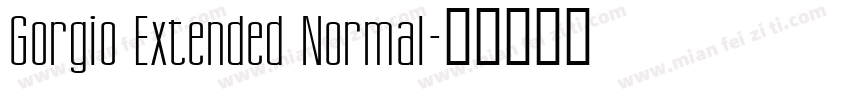 Gorgio Extended Normal字体转换